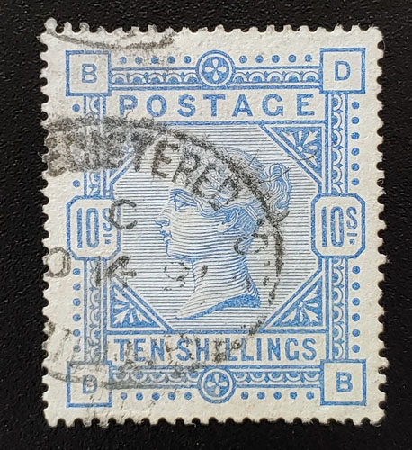 G.B. #149 VF Used 10/- Queen Victoria US$687