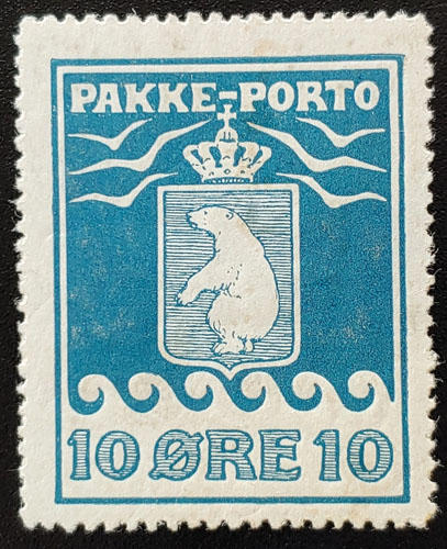 Greenland #Q4a F/VF Mint 1905/1910 perf 12.5 10o, thin US$750