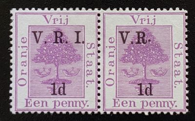 Orange River Colony #45d Mint 1900 Missing I Variety in pair