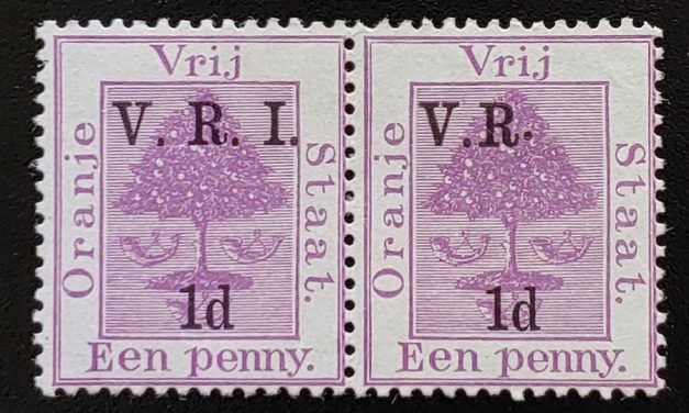 Orange River Colony #45d Mint 1900 Missing I Variety in pair