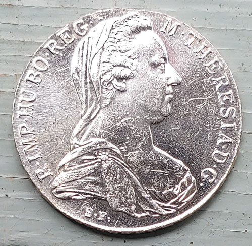 Austria Unc 1780X Maria Theresa restrike Silver Thaler .7468oz ASW
