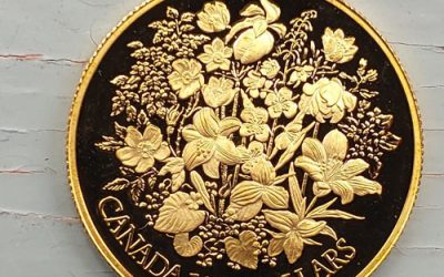 Canada Proof 1977 1/2oz QEII Jubilee Floral $100 Gold