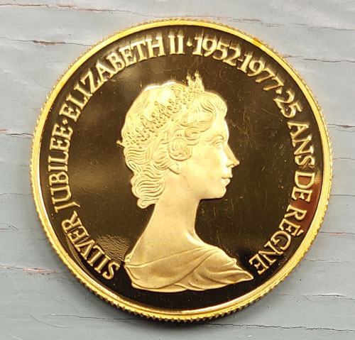Canada Proof 1977 1/2oz QEII Jubilee Floral $100 Gold