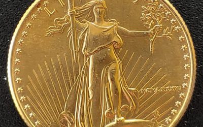 U.S.A. BU 1986 first issue 1/2 ounce pure Gold 25 Dollars