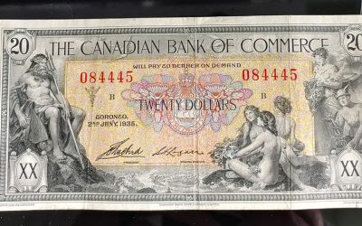Canadian Bank of Commerce Fine+ 1935 $20 Banknote