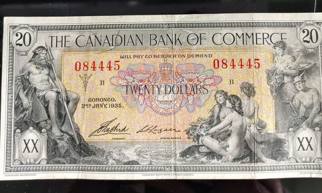 Canadian Bank of Commerce Fine+ 1935 $20 Banknote