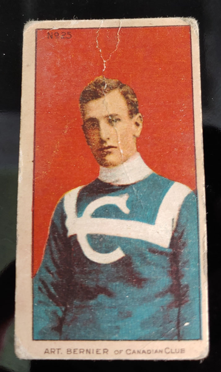 Art Bernier C-56 1910/11 #25 Rookie Hockey Card