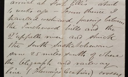 Fort Carleton, Sk. 10 Au 1879 Marcus Smith letter to his wife