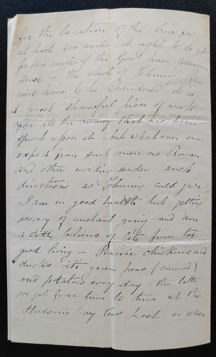 Elbows of the Little Sask. 9 Sp 1879 Marcus Smith letter to his wife