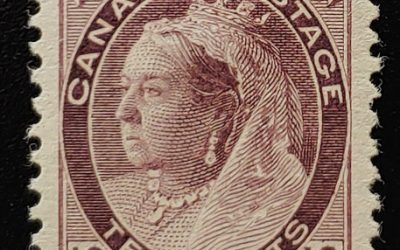 Canada #83 VF Mint HR 1898 10c Brown Violet