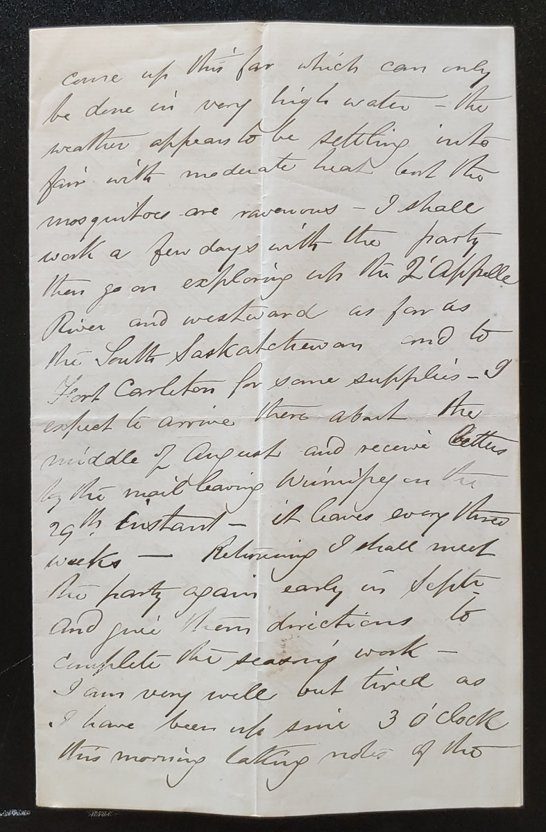 Fort Ellice 16 July 1879 Marcus Smith letter to his wife