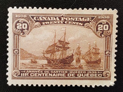 Canada #103 XF Unused 1908 20c Quebec Tercentenary