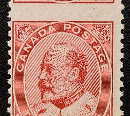 Canada #90 Never Hinged 1903 2c Dramatic Misperf ex Penko