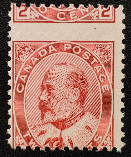 Canada #90 Never Hinged 1903 2c Dramatic Misperf ex Penko $200