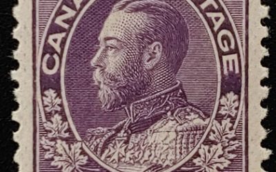 Canada #112a VFNH 1924 5c Thin Paper, Wet Printing