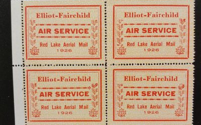 Elliot-Fairchild #CL8c in F/VF Never Hinged 1926 25c Pane (4)