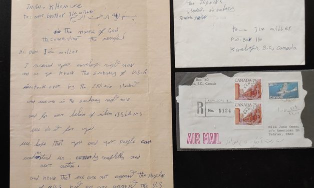 1979 Iranian Hostage Crisis Cover and Letter to B.C. w/ documentation