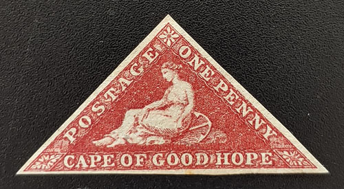 Cape of Good Hope #12a VF Unu 1863/69 1d Triangle shade