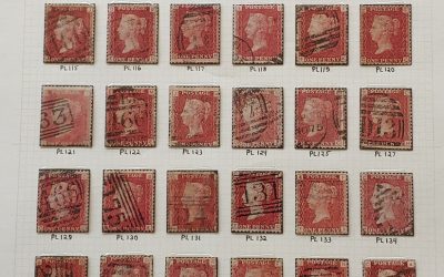 G.B. #33 Used 1858/64 1d Red Plates 109/146 on page (36)