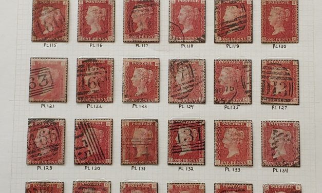 G.B. #33 Used 1858/64 1d Red Plates 109/146 on page (36)