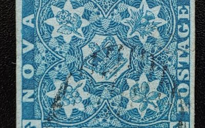 Nova Scotia #2 VF Used 1857 3d Blue