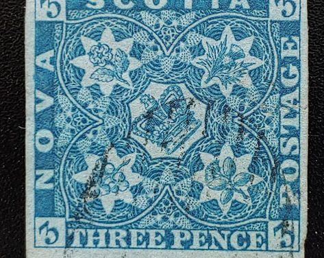 Nova Scotia #2 VF Used 1857 3d Blue