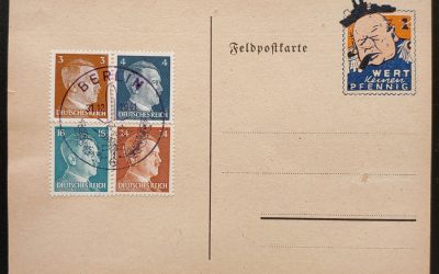 Germany 13 Dec 1941 Berlin unaddressed Churchill caricature Card