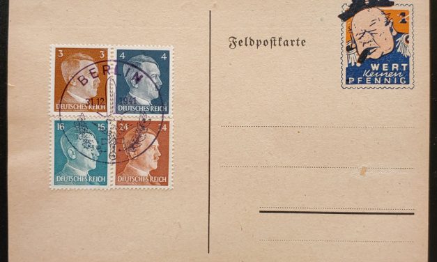 Germany 13 Dec 1941 Berlin unaddressed Churchill caricature Card