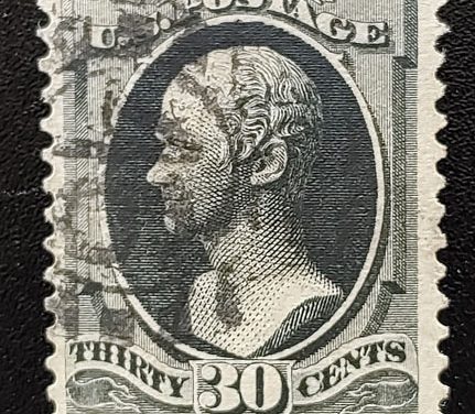 U.S.A. #154 F/VF Used 1870/1871 30c Black