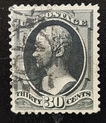 U.S.A. #154 F/VF Used 1870/1871 30c Black US$275