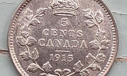 Canada BU 1915 George V Silver 5 Cents