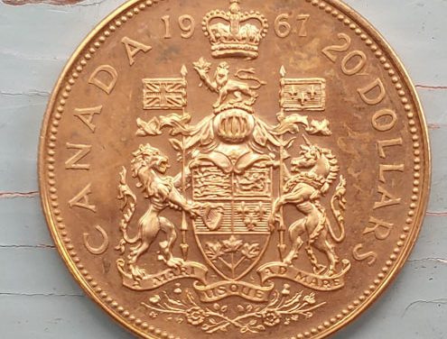 Canada BU 1967 Centennial Gold single year type