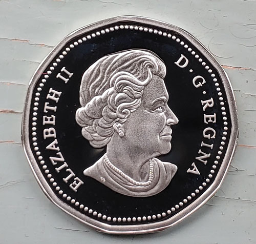 Canada Proof 2006 Sterling Silver painted Olympic Lucky Loonie
