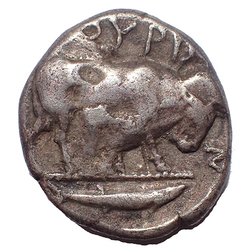Lucania, Thurium 350-500 BC 18mm 7.65gm Silver Nomos