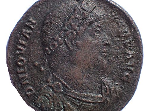 Jovian 363-364 AD 28mm 8gm AE28 struck at Constantinople