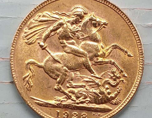 South Africa XF+ 1928 George V Gold Sovereign