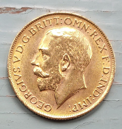 South Africa XF+ 1928 George V Gold Sovereign