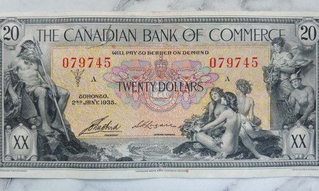 Cdn Bank of Commerce Fine+ 1935 $20 Banknote