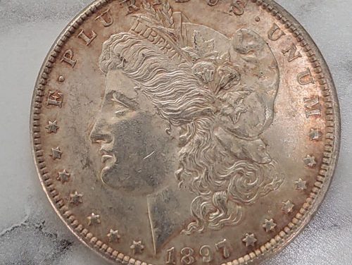 U.S.A. BU 1897 Morgan Silver Dollar