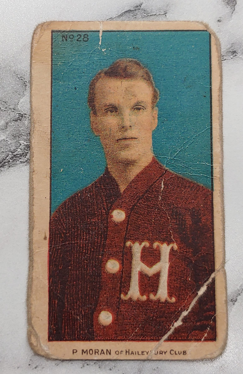 Paddy Moran 1910/1911 C56 #28 Rookie Hockey Card