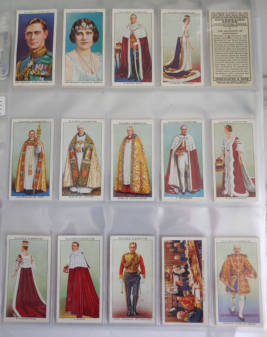 1937 Coronation Players cigarette card Set (50)