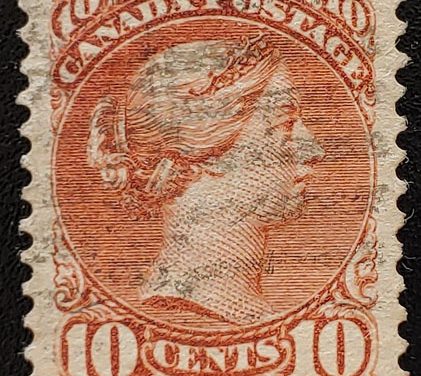 Canada #45 XF Used 1897 10c Small Queen