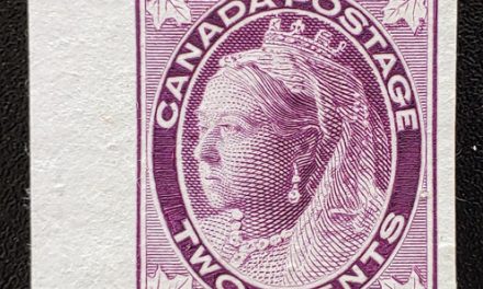 Canada #68Pi VF 1897 2c Dull Purple QV Leaf Plate Proof