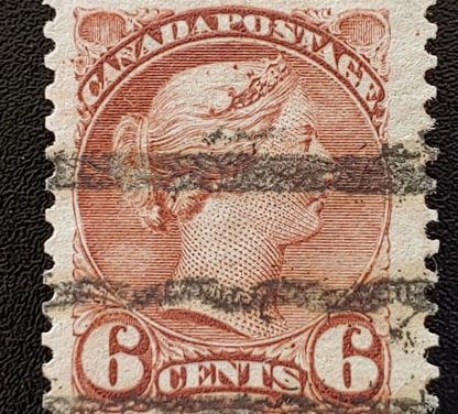 Canada #43xx VF 1888/1897 6c Small Queen Precancel