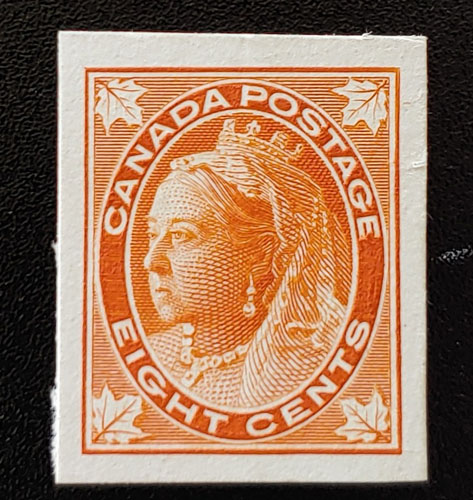 Canada #72P VF 1897 8c Plate Proof, only 171 issued $600