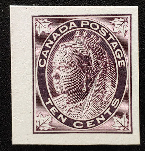 Canada #73P VF 1897 10c Plate Proof, only 235 issued $500
