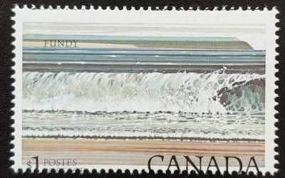 Canada #726 Never Hinged $1 Fundy Shifted Impression ex Penko