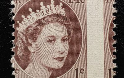 Canada #337 Never Hinged 1954 1c Wilding Misperf ex Penko