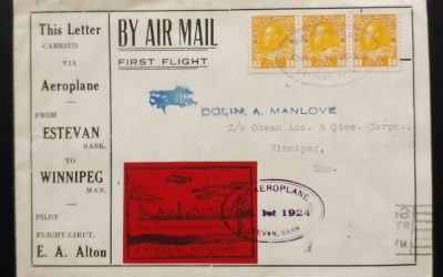 Canada #CLP5 1 Oct 1924 Estevan/Winnipeg FFC
