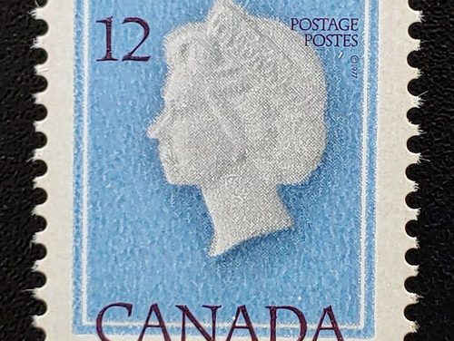 Canada #713 Never Hinged 1977 12c QEII Shifted Impression